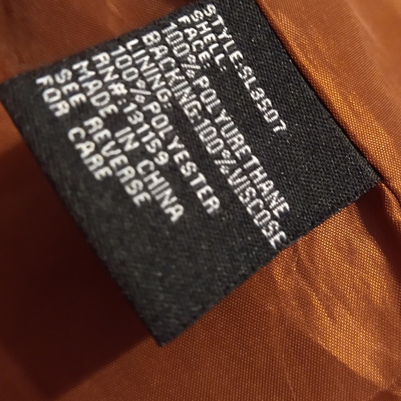 Sebby Collection Faux Leather Medium Brown Jacket - Picture 7 of 14